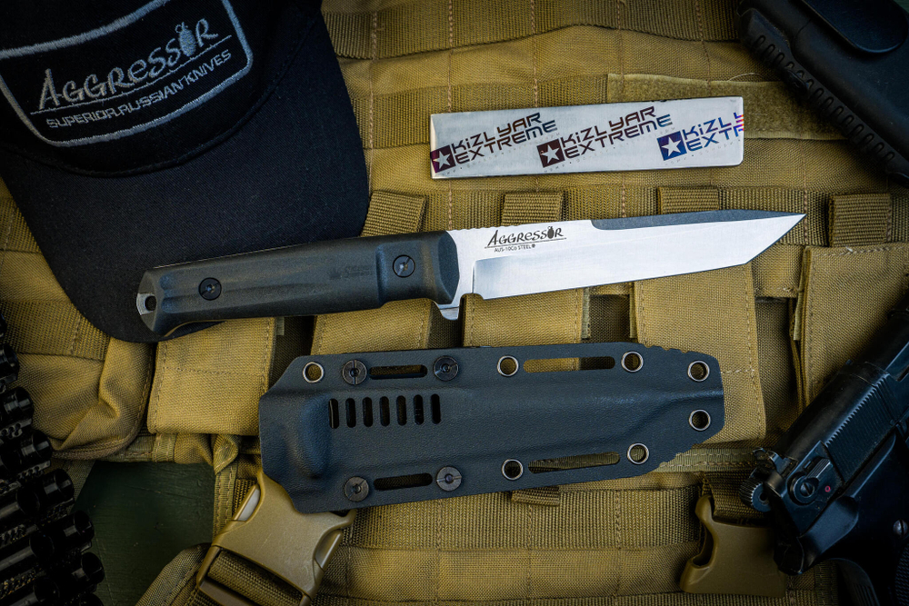 Тактический нож Aggressor AUS-10Co (Cryo) Stonewash