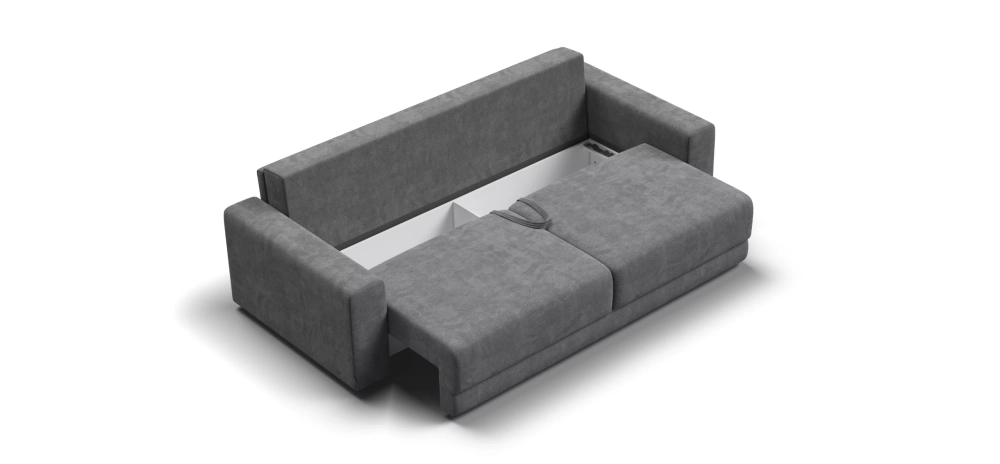Диван Босс Прайм Шенилл Клауд графит — прямой диван с еврокнижкой