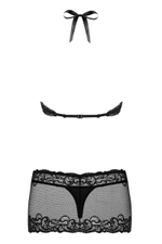 Оригинальная сорочка с воротничком на завязках