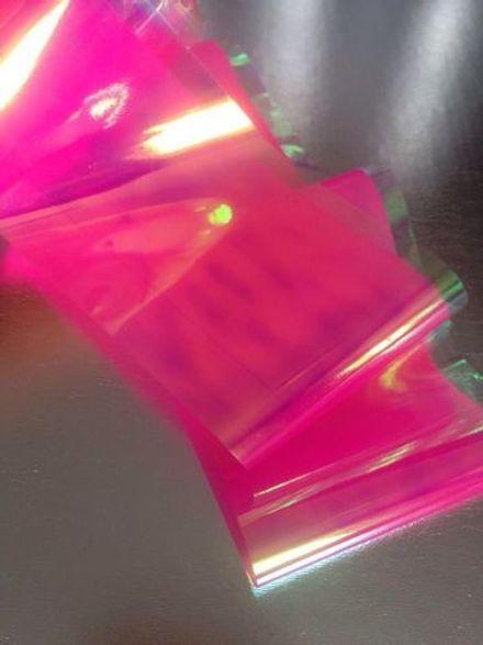 Битое стекло для дизайна, ярко-розовое