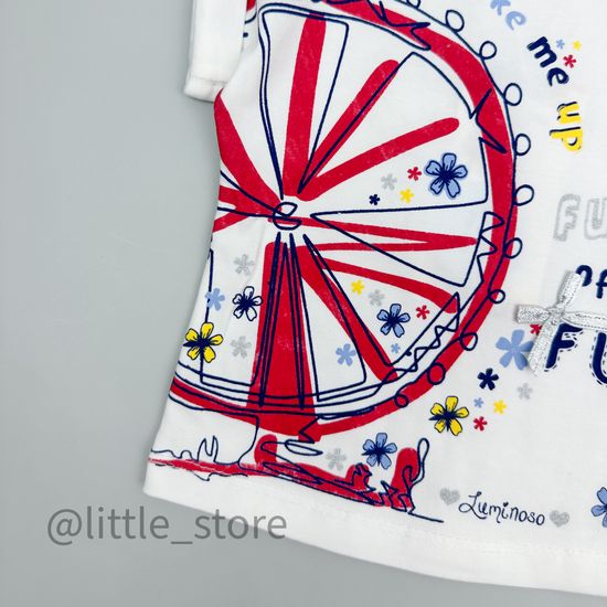 Комплект хлопковый "Wake me up" белый/красный