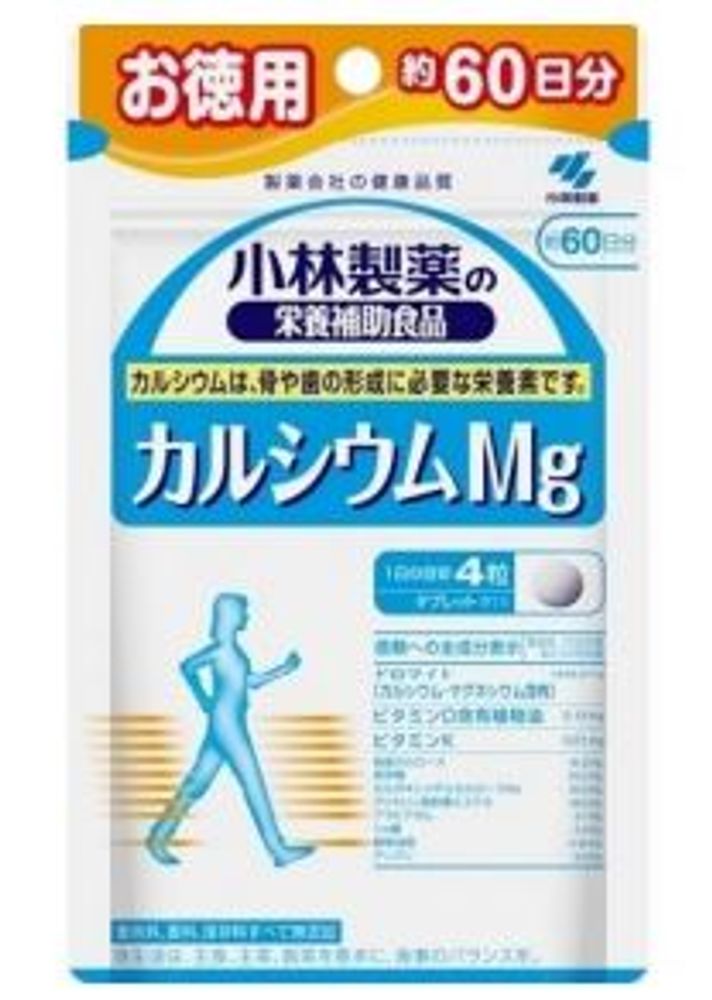 Комплекс Kobayashi Calcium Mg Кальций и Магний, на 60 дней, 240табл.