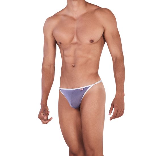 Мужские трусы стринги серые Pikante BUD THONG 033812