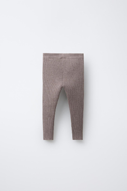 ZARA ЛЕГИНСЫ В РУБЧИК, СЕРЫЙ МЕЛАНЖ