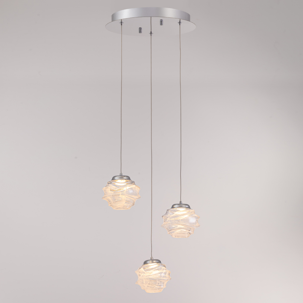 Подвесной светильник MD25030003-3A chrome/clear