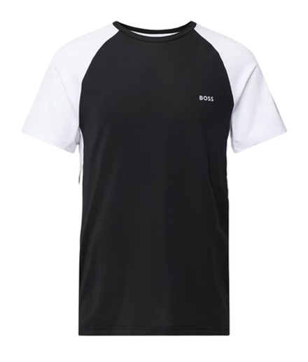 Мужская теннисная футболка BOSS Colour-Blocked Slim-Fit T-Shirt With Decorative Reflectiv - black