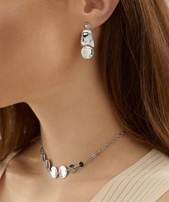 Колье Ритм серебряное