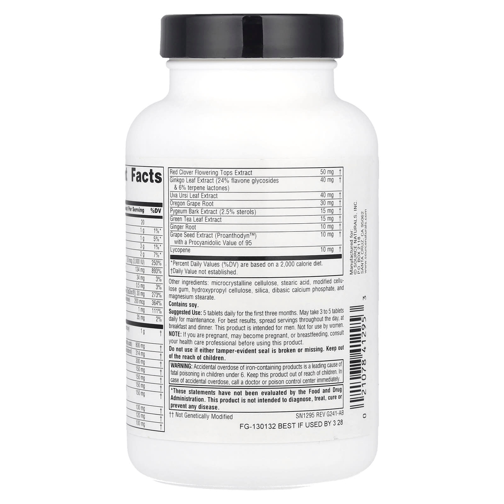 Source Naturals, Prosta-Response ™, 90 таблеток