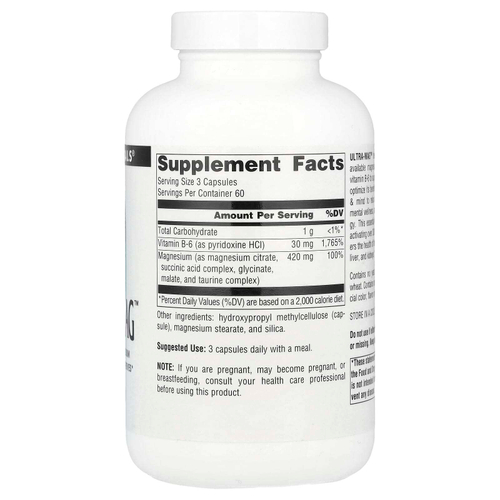 Source Naturals, Ultra-Mag ™, 180 веганских капсул