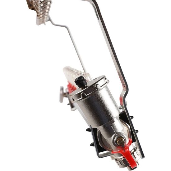 Коллектор Rommer 1"x3/4" на 9 контуров с расходомерами в сборе (нерж. сталь) RMS-1210-000009