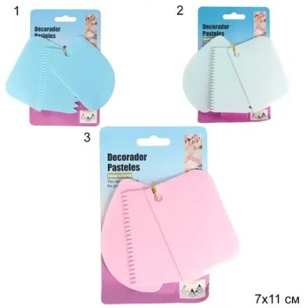 Шпатель-декоратор кондитерский 3 штуки /F-10/уп480/