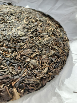 0474/2022 Чай прессованный зеленый Пуэр Шэн "Саньта", ци цзы бин 357 гр