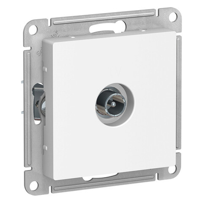 ATLASDESIGN TV РОЗЕТКА оконечная 1DB, механизм, БЕЛЫЙ ATN000191
