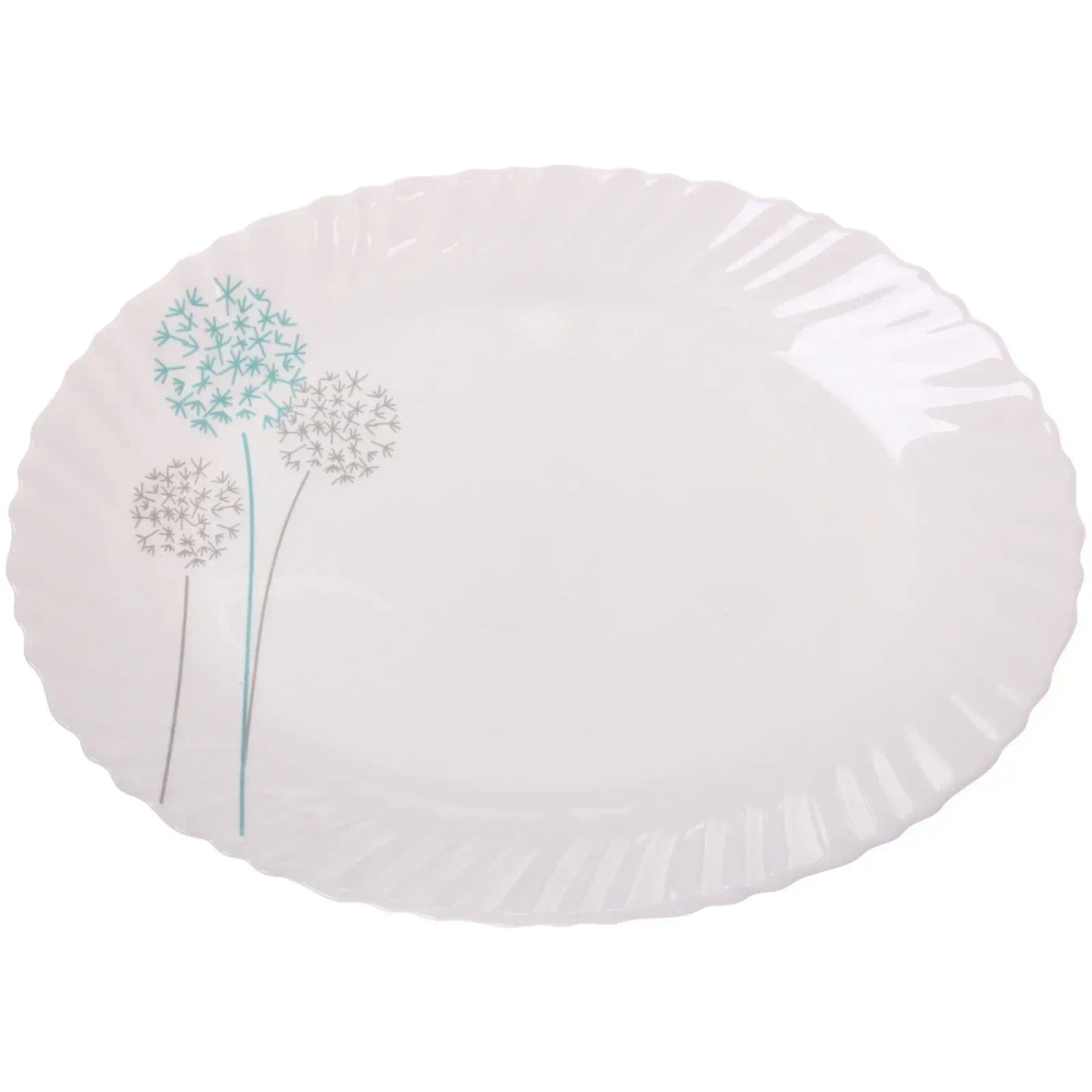 Блюдо сервировочное «Одуванчики» 34*26см стеклокерамика