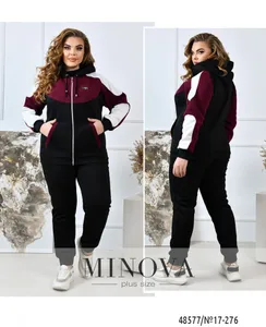 Костюм 17-276-черный-марсала Minova