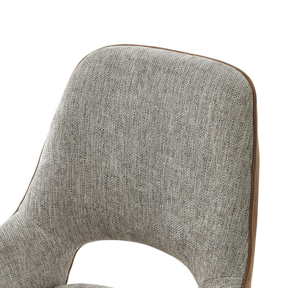 Стул DC-2012-1 бежевый/коричневый вращающийся