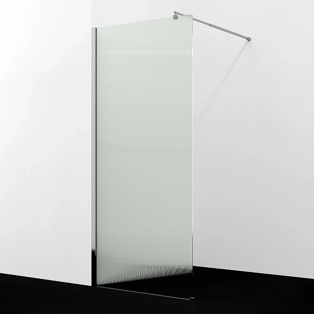 Душевое ограждение WasserKRAFT Rur 30W46-FL 110 стекло рифленое/профиль серебристый