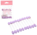 Аппликаторы для макияжа 10шт «ЭФФЕКТО», цвет фиолетовый, 6см