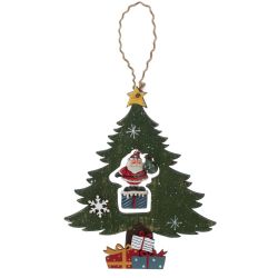 GAEM Изделие декоративное подвесное "Ёлочка",L19 W2 H23 см, 2в.