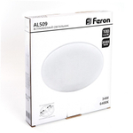 Светильник встраиваемый светодиод, Feron, AL509, 34 Вт, LED, 6400 К, 3400 Лм, IP20, дневной свет, 41