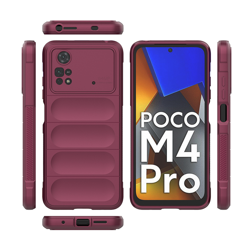 Противоударный чехол Flexible Case для Xiaomi Poco M4 Pro 4G