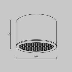 Светильник потолочный Maytoni   C122CL-GX53-B