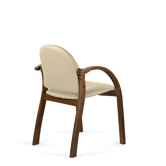 Стул Джуно D8 (темный орех) S-0428 (бежевый)