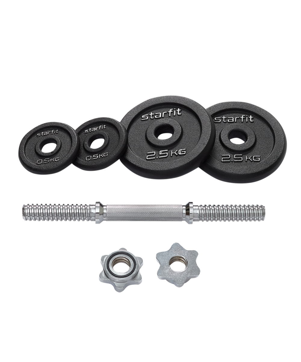 Гантель разборная чугунная в коробке DB-715, 7 кг