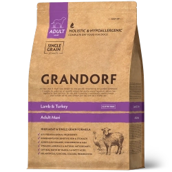 Grandorf Lamb & Turkey, Adult Maxi для крупных пород (Ягнёнок с индейкой)