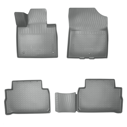 Ковры в салон Norplast/Unidec для Hyundai Santa Fe (2020-), Серый, 7 мест, арт.NPA11-C31-536-G