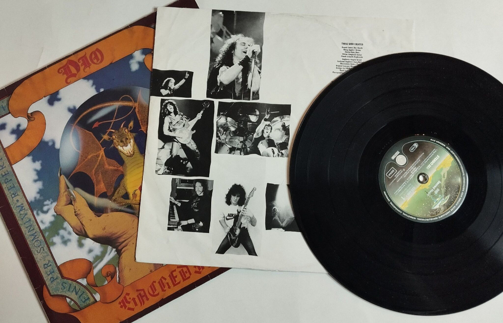 Винтажная виниловая пластинка LP Dio Sacred Heart (Germany 1985)