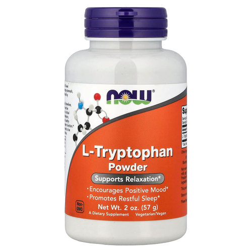 NOW Foods, L-триптофан в порошке, 2 унции (57 г)