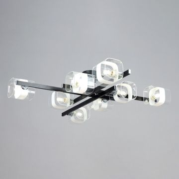 Потолочная люстра на штанге 8*E14 CL139282 черный Вирта Citilux