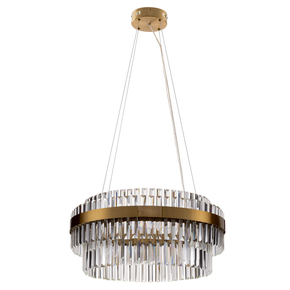 Citilux Sheldon CL339163 LED Люстра хрустальная с пультом Бронза