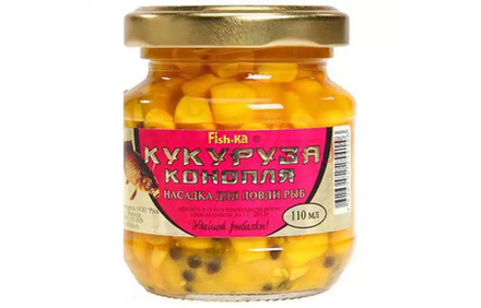 Насадка "Fish.ka" "КУКУРУЗА-КОНОПЛЯ" ЗЕМЛЯНИКА 110мл.