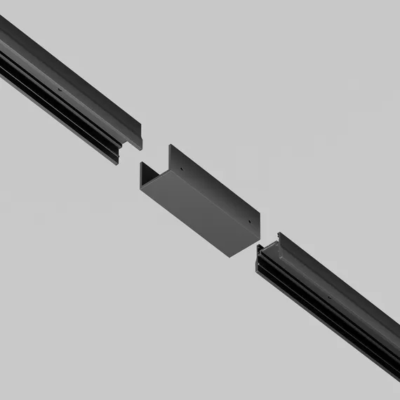 Коннектор прямой для профиля Elasity IP черный Outdoor o-tr001-sc180