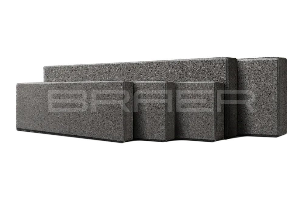 Тротуарная плитка Braer Домино, Серый, 60 мм