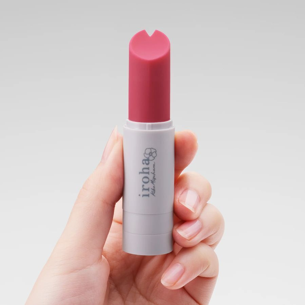 Мини-вибратор в форме помады Iroha Stick Hamanasu (Цвет: розовый)