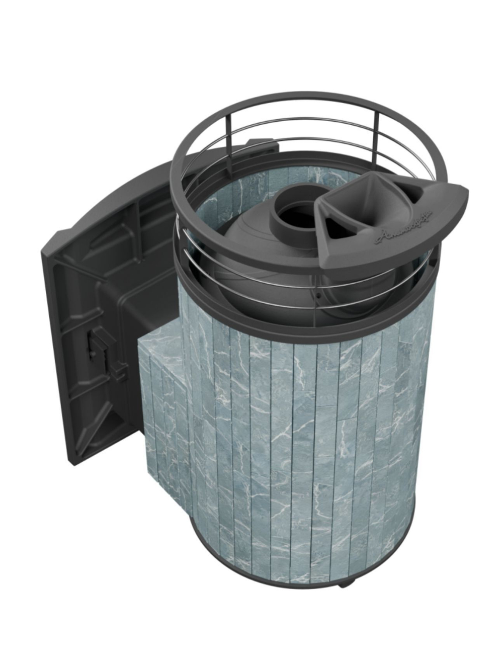 Печь банная «Атмосфера L» Талькохлорит ламель+сетка с тоннелем