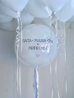 Воздушные гелиевые шары на выписку сына №4765