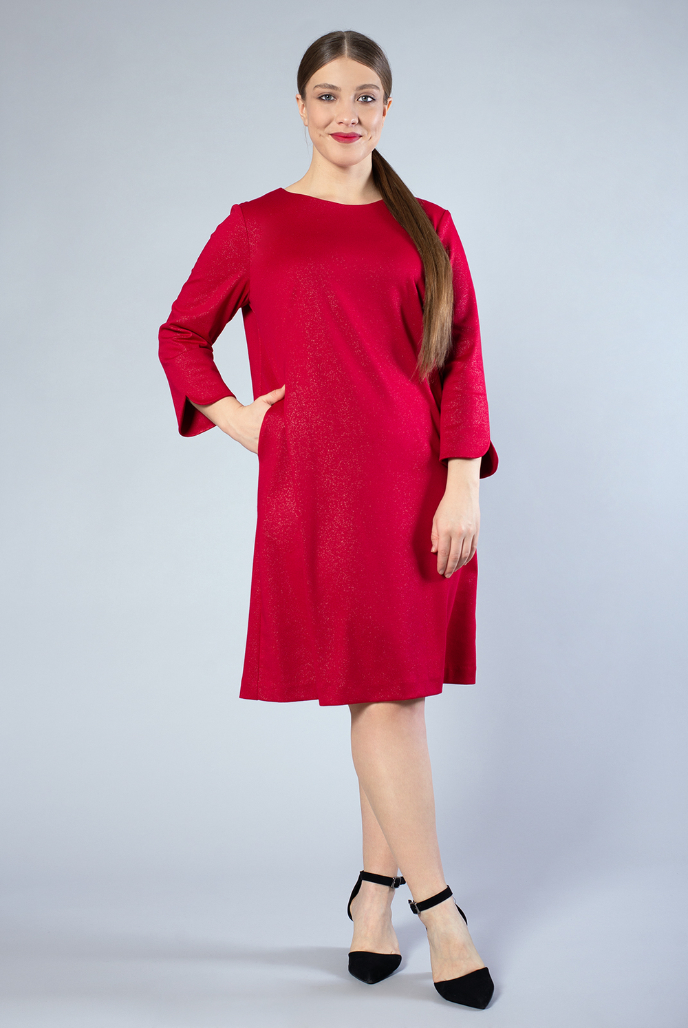 Платье женское 1635АПА, блеск бордо #359ББо051635АПА