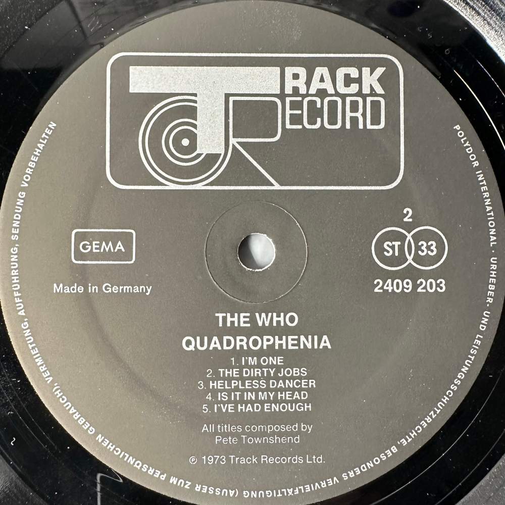 The Who - Quadrophenia 2LP (Германия 1973г.)