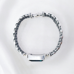 "Королла" браслет в серебряном покрытии из коллекции "Форсаж" от Jenavi с замком пряжка