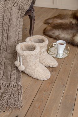 домашние сапожки из овчины