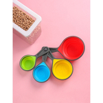 Набор мерных ложек складных Доляна «Светофор», 4 шт: 60 мл, 80 мл, 125 мл, 250 мл, цвет МИКС