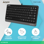 Клавиатура A4Tech Fstyler черный/серый (FKS11)