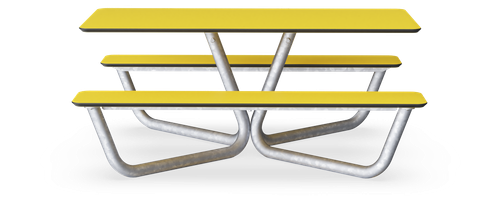 Мини пикник «Агора» - желтый, HPL