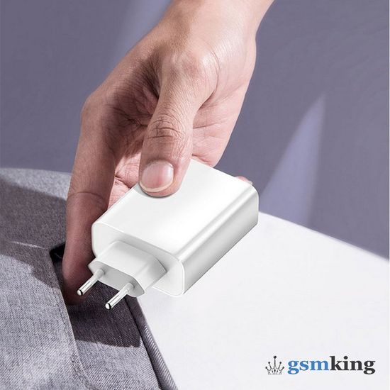 Baseus Speed PPS Quick Charger C+U 30W (With 1M C to C Cable) EU White TZCAFS-A02