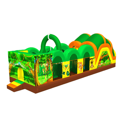 Надувная полоса препятствий "Зов джунглей"