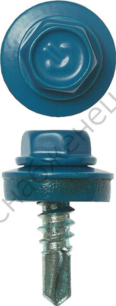 ЗУБР СКМ 5009 19 х 5.5 мм, неб.-голуб., кровельный саморез, 500 шт (4-300315-55-019-5009)